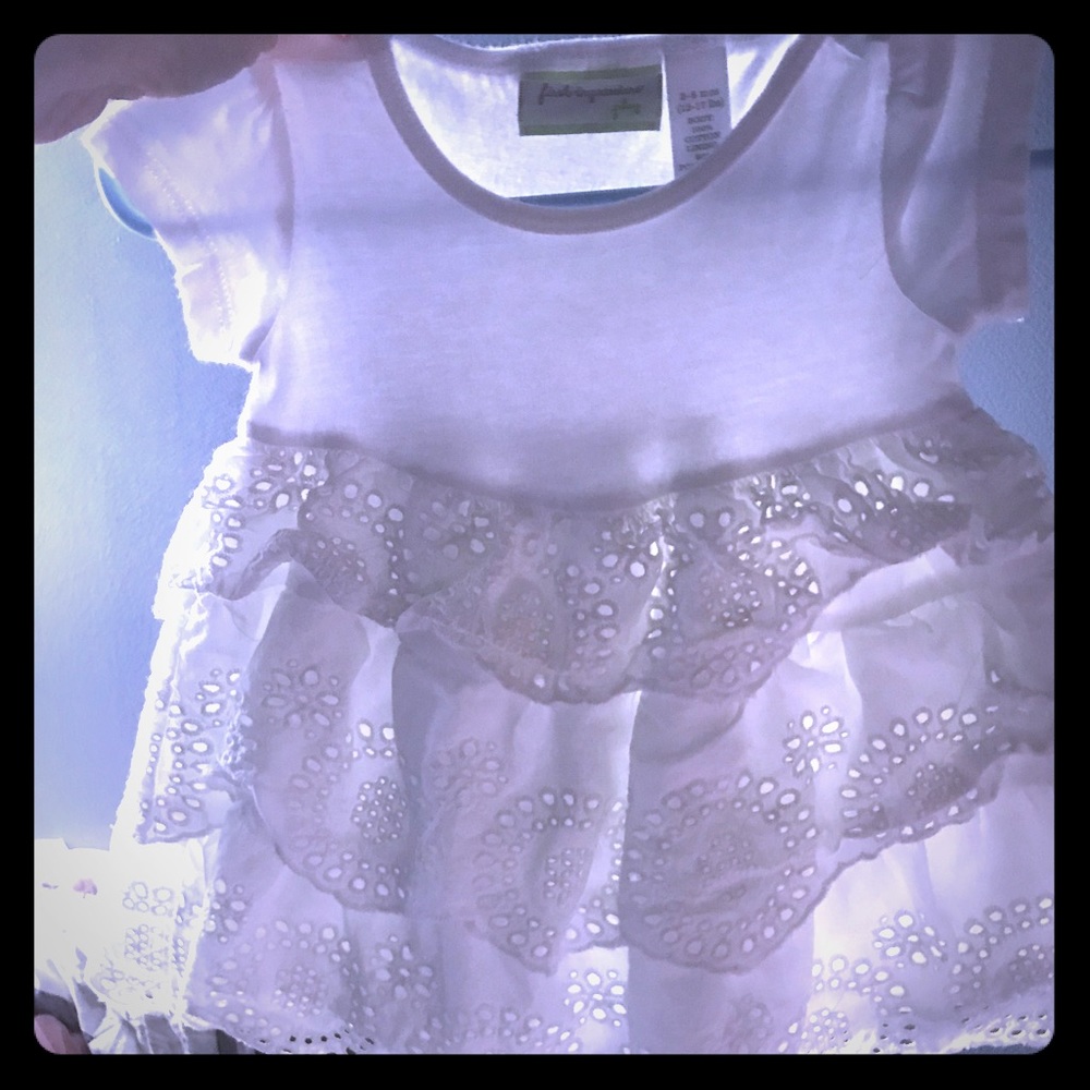 Comfy cotton white summer dress